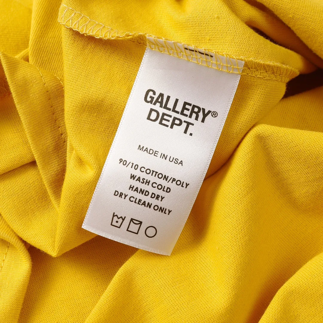 GALLERY.DEPT new summer short-sleeved model number: D3173#P106 color: apricot black yellow code number: S M L XL